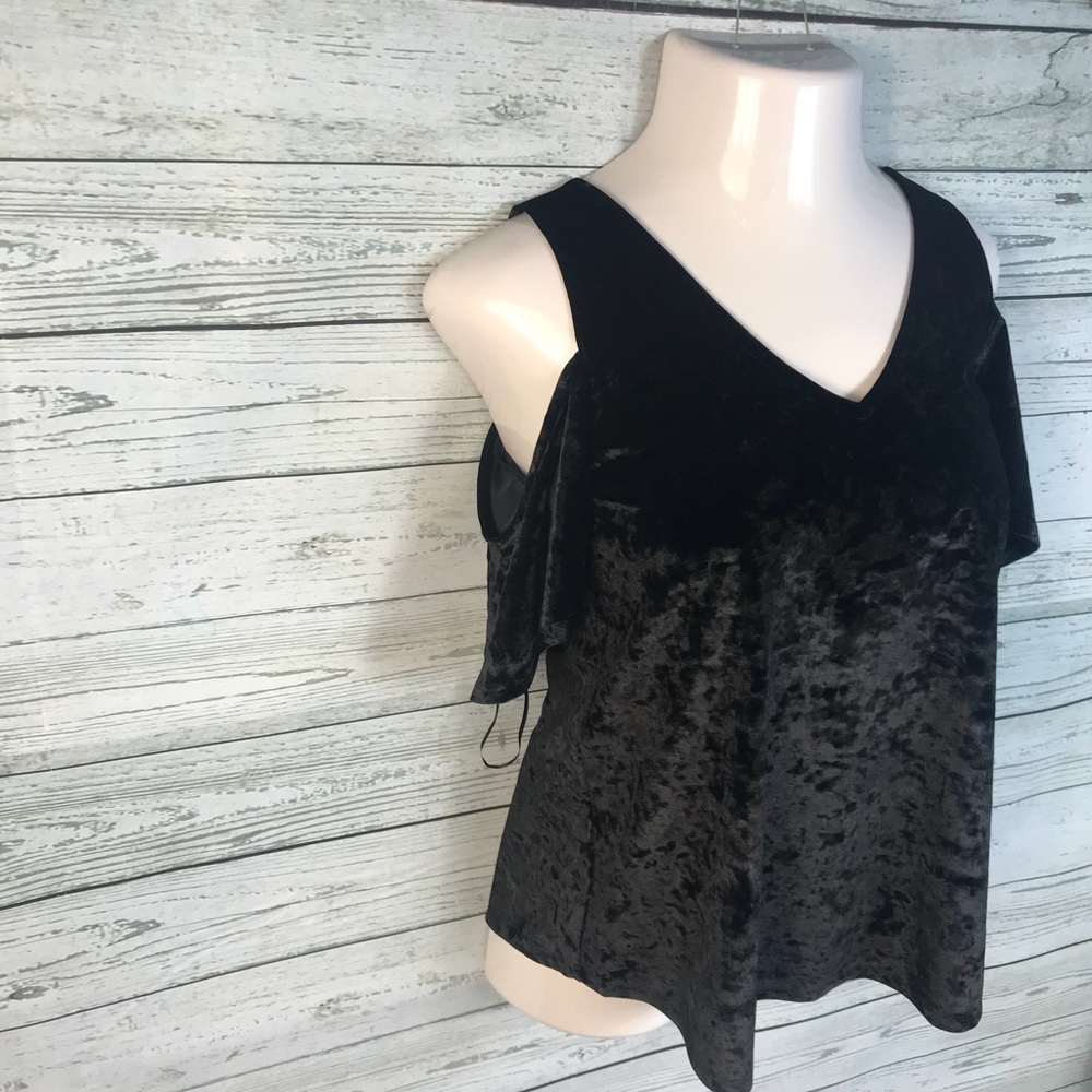 a.n.a. Cold shoulder v neck